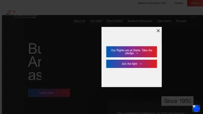 Screenshot of Civilrights.org