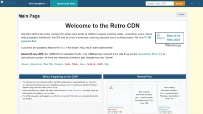 Screenshot preview of retrocdn.net