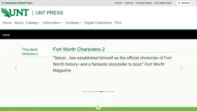 Screenshot preview of untpress.unt.edu