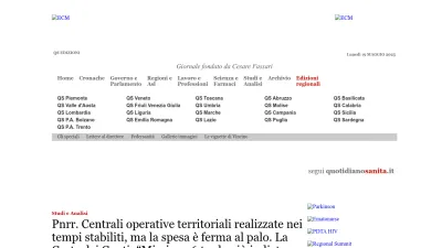 Screenshot of Quotidianosanita.it