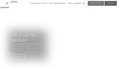 Screenshot of Farmsanctuary.org