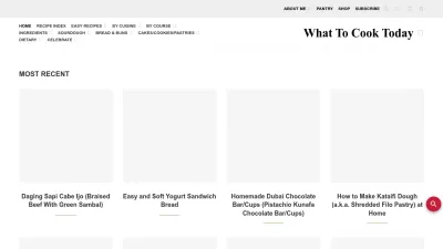 Screenshot of Whattocooktoday.com
