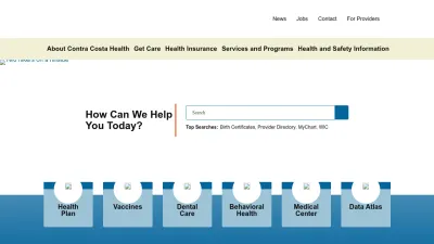 Screenshot of Cchealth.org