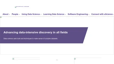 Screenshot of Escience.washington.edu