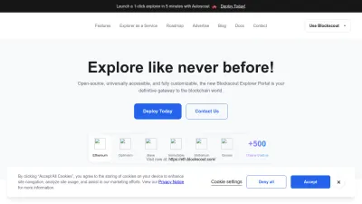 Screenshot of Blockscout.com