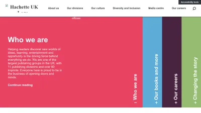 Screenshot of Hachette.co.uk