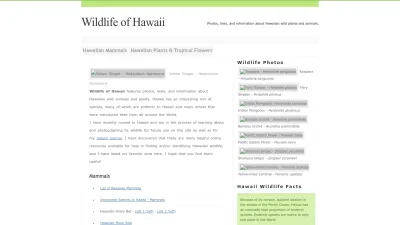 Screenshot of Wildlifeofhawaii.com