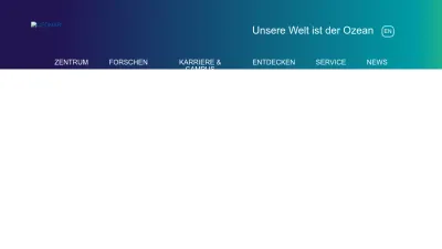 Screenshot of Geomar.de