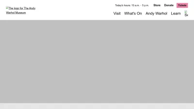 Screenshot preview of warhol.org