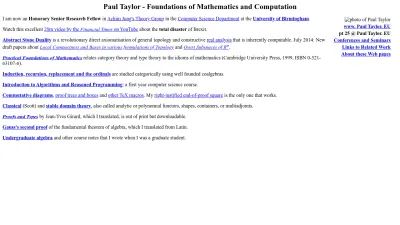 Screenshot of Paultaylor.eu