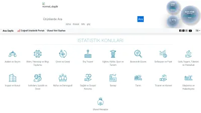 Screenshot of Data.tuik.gov.tr