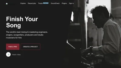 Screenshot of Soundbetter.com