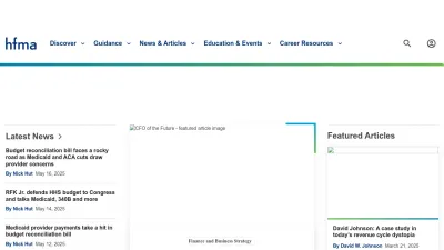 Screenshot of Hfma.org