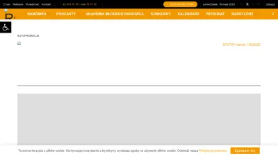 Screenshot of Radiolodz.pl