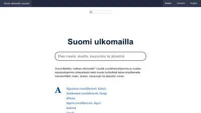 Screenshot of Finlandabroad.fi