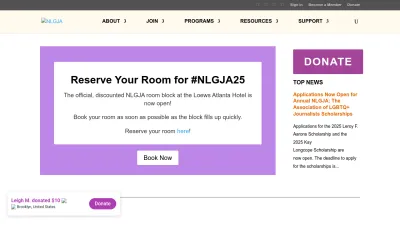 Screenshot of Nlgja.org
