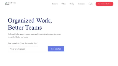 Screenshot of Redbooth.com