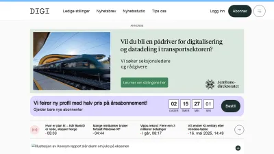 Screenshot of Digi.no