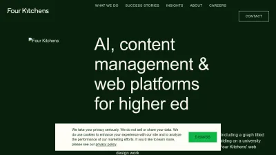 Screenshot of Fourkitchens.com