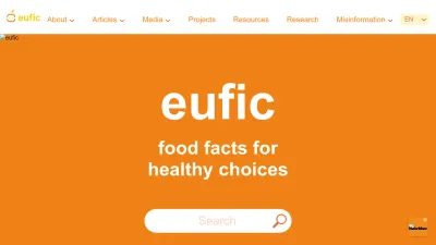 Screenshot of Eufic.org