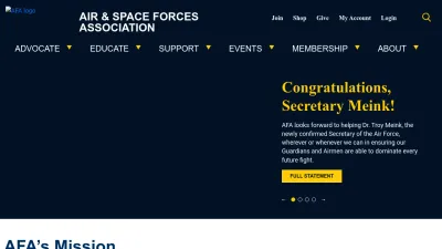 Screenshot of Afa.org