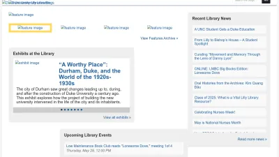 Screenshot of Blogs.library.duke.edu