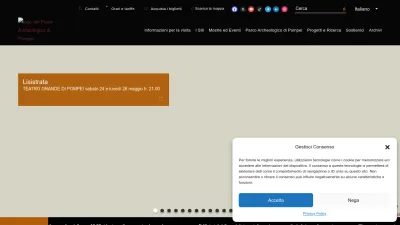 Screenshot of Pompeiisites.org