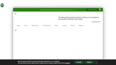 Screenshot of Extension.colostate.edu