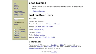 Screenshot of Mjtsai.com
