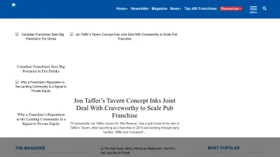 Screenshot of Franchisetimes.com