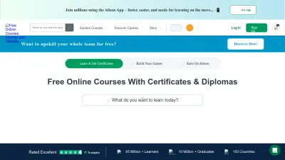 Screenshot of Alison.com
