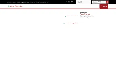 Screenshot of Womenridersnow.com