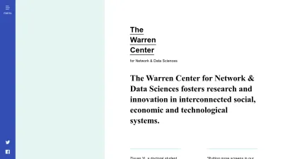Screenshot of Warrencenter.upenn.edu