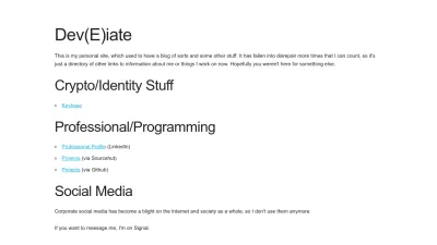 Screenshot of Deveiate.org