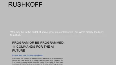 Screenshot of Rushkoff.com