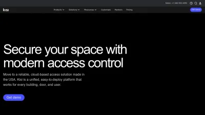 Screenshot preview of getkisi.com