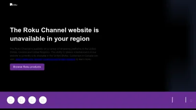 Screenshot preview of therokuchannel.roku.com