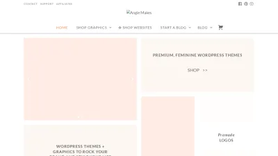 Screenshot preview of angiemakes.com