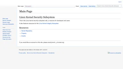 Screenshot preview of kernsec.org
