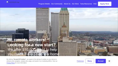 Screenshot preview of tulsaremote.com