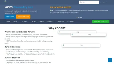 Screenshot preview of xoops.org