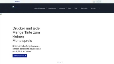 Screenshot preview of epson.de