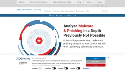 Screenshot preview of joesecurity.org