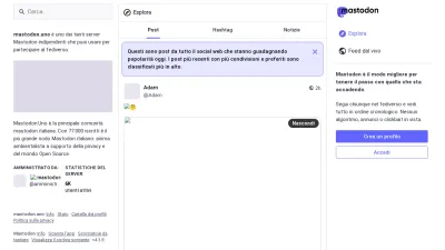 Screenshot preview of mastodon.uno