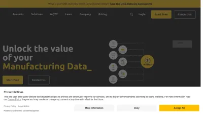 Screenshot preview of hivemq.com