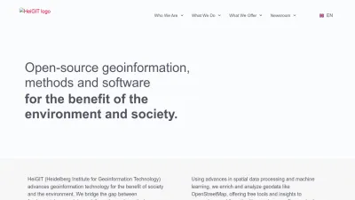 Screenshot preview of heigit.org