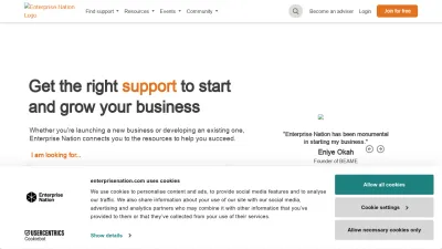 Screenshot preview of enterprisenation.com