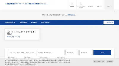 Screenshot preview of michaelpage.co.jp