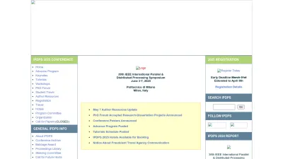 Screenshot preview of ipdps.org