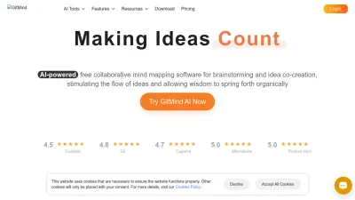 Screenshot preview of gitmind.com